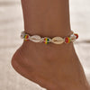 Vintage Handmade Shell Beads Sea Turtle Anklets For Women Girl New Multi Layer Anklet Leg Chain Bracelet Bohemian Summer Jewelry