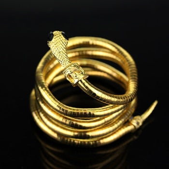 The Mortal Instruments City of Bones Isabelle Serpent Snake Bracelet Curved Chunky Stretch Cuff Bangle Retro Snake Bangle Gift