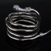 The Mortal Instruments City of Bones Isabelle Serpent Snake Bracelet Curved Chunky Stretch Cuff Bangle Retro Snake Bangle Gift