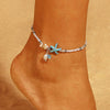 Bohemia Alloy Multi-layers Gold Silver Beads Sequins 3 Pieces Set Bracelet For Women Jewelry Foot Chain Anklets Accessories Gift